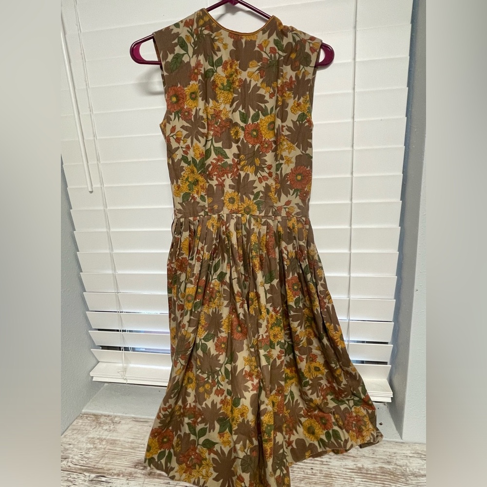 Stacy Ames vintage floral 60s dress